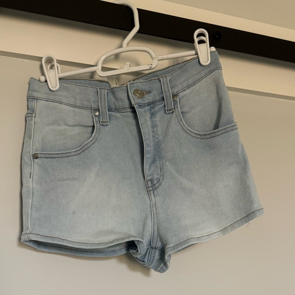 Altar'd State Light Wash Jean Shorts
